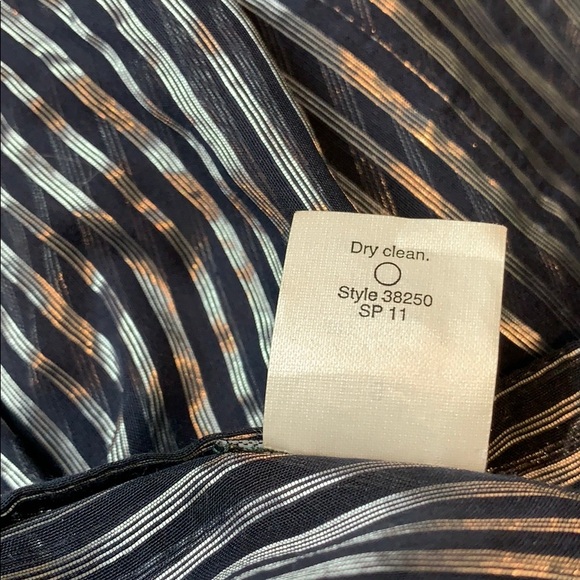 Jcrew Black sheer shimmer blouse Silk blend Size S - Picture 6 of 6